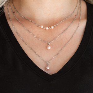 High Heels and Hustle - Pink Necklace
